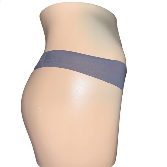 Calvin Klein Bleached Denim Purple Womens Invisibles Thong Underwear D3428 S NWT - Picture 5 of 7